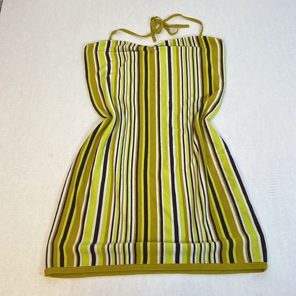 ARITZIA SUNDAY BEST JETT DRESS GREEN BROWN YELLOW SIZE LARGE - Picture 10 of 16